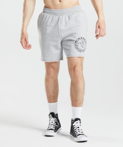 Men's Gymshark Legacy Shorts Light Grey | NZ 0ZMEGC